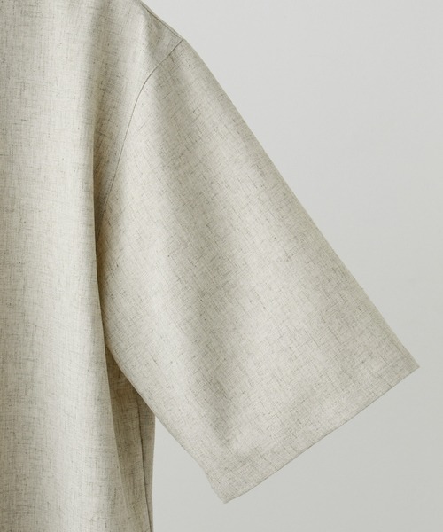 CLEL(クレイル)の「【CLEL】Linen Blend Short Sleeve Shirt / リネンブレンド 半袖シャツ(シャツ/ブラウス・メンズ・ブラック系/ブラック/ナチュラル・L/XS/M/S)」の12枚目の写真