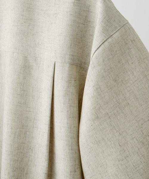 CLEL(クレイル)の「【CLEL】Linen Blend Short Sleeve Shirt / リネンブレンド 半袖シャツ(シャツ/ブラウス・メンズ・ブラック系/ブラック/ナチュラル・L/XS/M/S)」の13枚目の写真