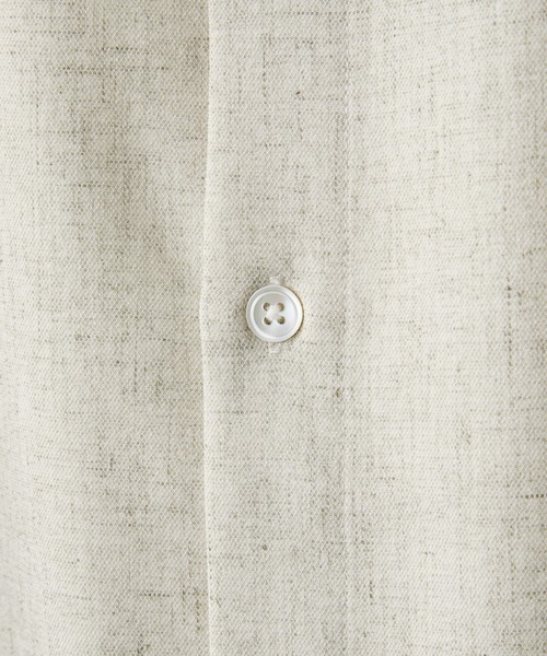 CLEL(クレイル)の「【CLEL】Linen Blend Short Sleeve Shirt / リネンブレンド 半袖シャツ(シャツ/ブラウス・メンズ・ブラック系/ブラック/ナチュラル・L/XS/M/S)」の16枚目の写真