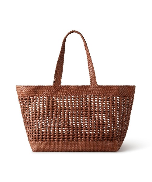 Mulberry（マルベリー）の「ラージ ウーブン レザー トート Large Woven Leather Tote（トートバッグ・レディース・ブラウン・SMALL）」の3枚目の写真