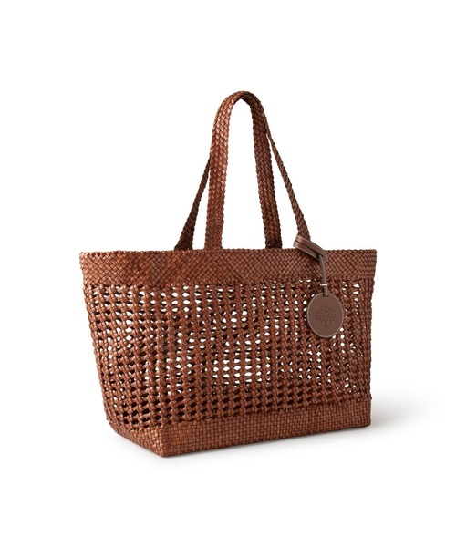 Mulberry（マルベリー）の「ラージ ウーブン レザー トート Large Woven Leather Tote（トートバッグ・レディース・ブラウン・SMALL）」の4枚目の写真