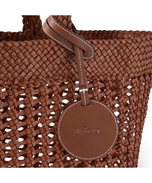 Mulberry（マルベリー）の「ラージ ウーブン レザー トート Large Woven Leather Tote（トートバッグ・レディース・ブラウン・SMALL）」の6枚目の写真