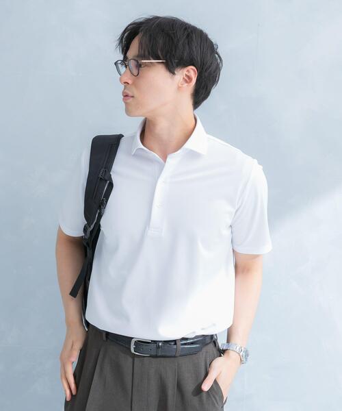 URBAN RESEARCH DOORS（アーバンリサーチドアーズ）の「LIFE STYLE TAILOR　トリコットセミワイド半袖プルオーバー無地（シャツ/ブラウス・メンズ・ホワイト/ネイビー・X-LARGE/LARGE/MEDIUM）」の5枚目の写真