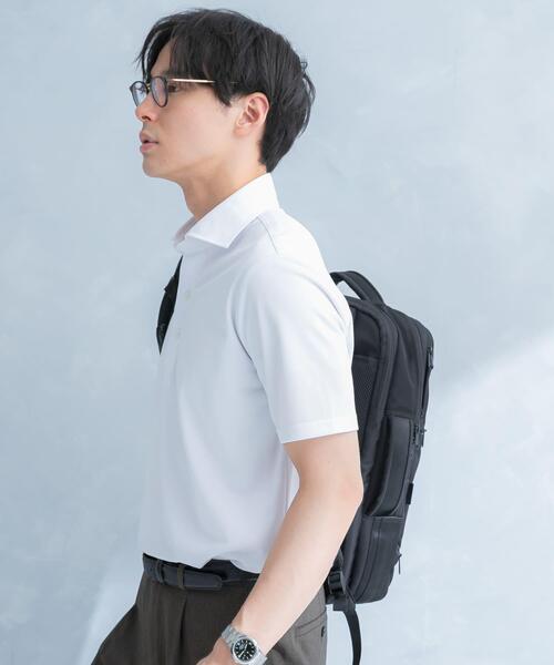 URBAN RESEARCH DOORS（アーバンリサーチドアーズ）の「LIFE STYLE TAILOR　トリコットセミワイド半袖プルオーバー無地（シャツ/ブラウス・メンズ・ホワイト/ネイビー・X-LARGE/LARGE/MEDIUM）」の7枚目の写真