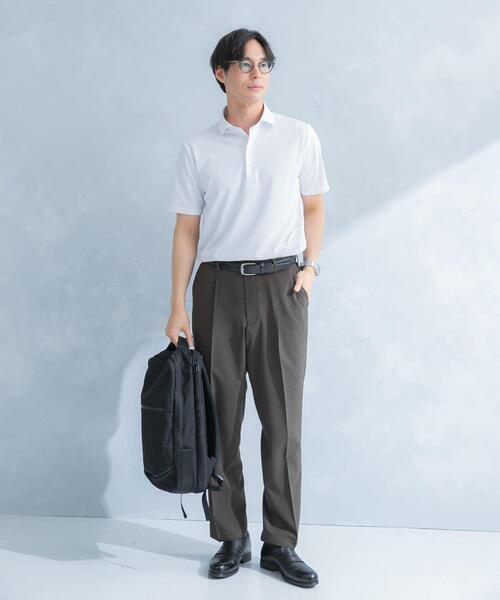 URBAN RESEARCH DOORS（アーバンリサーチドアーズ）の「LIFE STYLE TAILOR　トリコットセミワイド半袖プルオーバー無地（シャツ/ブラウス・メンズ・ホワイト/ネイビー・X-LARGE/LARGE/MEDIUM）」の8枚目の写真