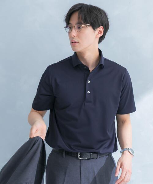 URBAN RESEARCH DOORS（アーバンリサーチドアーズ）の「LIFE STYLE TAILOR　トリコットセミワイド半袖プルオーバー無地（シャツ/ブラウス・メンズ・ホワイト/ネイビー・X-LARGE/LARGE/MEDIUM）」の14枚目の写真