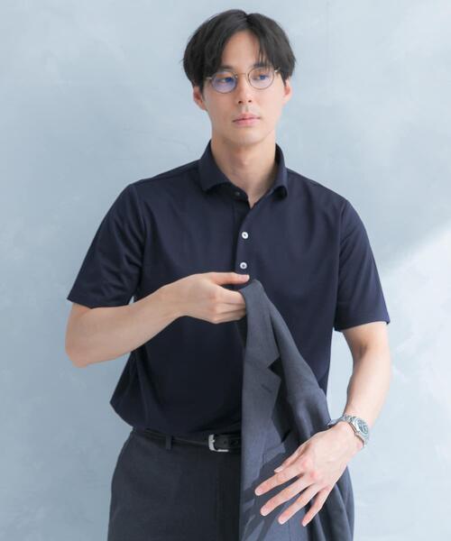 URBAN RESEARCH DOORS（アーバンリサーチドアーズ）の「LIFE STYLE TAILOR　トリコットセミワイド半袖プルオーバー無地（シャツ/ブラウス・メンズ・ホワイト/ネイビー・X-LARGE/LARGE/MEDIUM）」の15枚目の写真