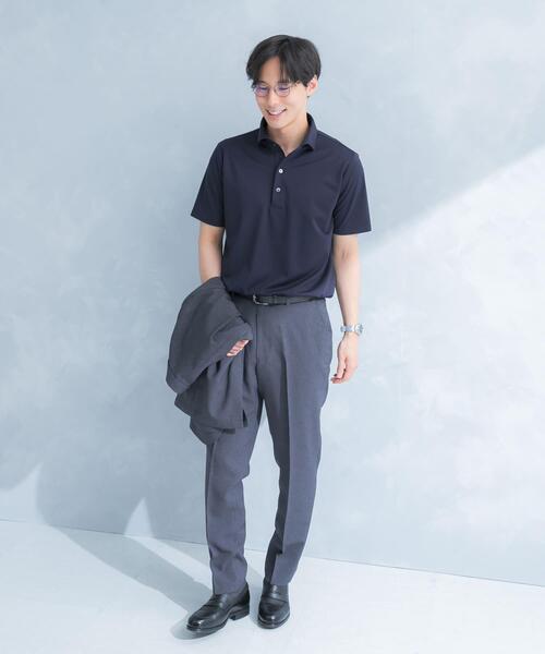 URBAN RESEARCH DOORS（アーバンリサーチドアーズ）の「LIFE STYLE TAILOR　トリコットセミワイド半袖プルオーバー無地（シャツ/ブラウス・メンズ・ホワイト/ネイビー・X-LARGE/LARGE/MEDIUM）」の18枚目の写真