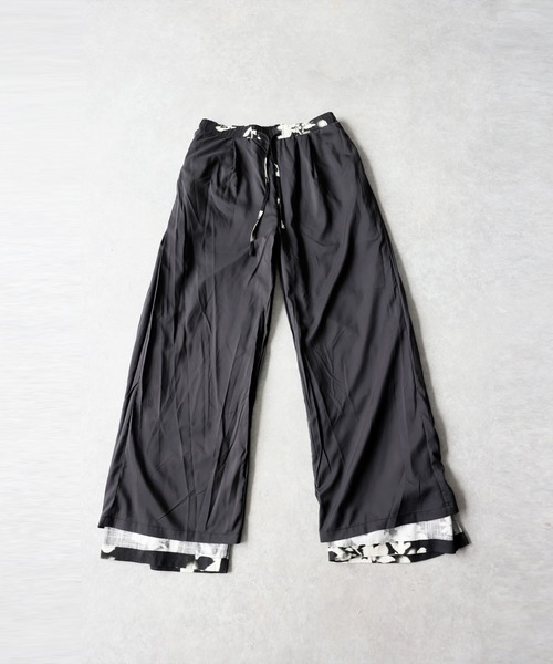 antiqua(アンティカ)の「花柄 ワイドパンツ(その他パンツ・レディース・ブラック・MEDIUM/LARGE)」の10枚目の写真