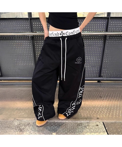 Bling Leads(ブリングリーズ)の「【Bls】 【ZL】【Bling Leads】ダブルハイウエスト イージーパンツ(その他パンツ・レディース・ブラック・LARGE/MEDIUM)」の5枚目の写真