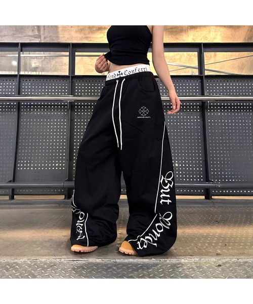 Bling Leads(ブリングリーズ)の「【Bls】 【ZL】【Bling Leads】ダブルハイウエスト イージーパンツ(その他パンツ・レディース・ブラック・LARGE/MEDIUM)」の7枚目の写真