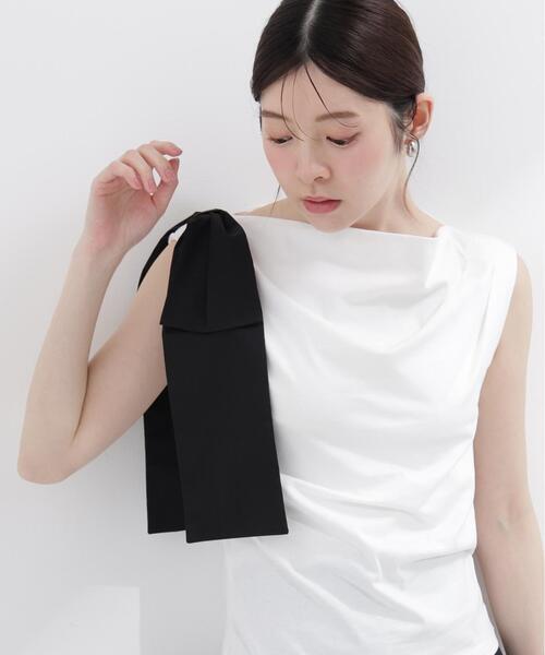PROPORTION BODY DRESSING(プロポーションボディドレッシング)の「アシメリボンカットソー / 1216260601(Tシャツ/カットソー・レディース・ホワイト系その他/レッド/ネイビー・SMALL/MEDIUM)」の22枚目の写真