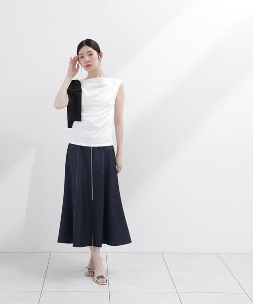 PROPORTION BODY DRESSING(プロポーションボディドレッシング)の「アシメリボンカットソー / 1216260601(Tシャツ/カットソー・レディース・ホワイト系その他/レッド/ネイビー・SMALL/MEDIUM)」の15枚目の写真