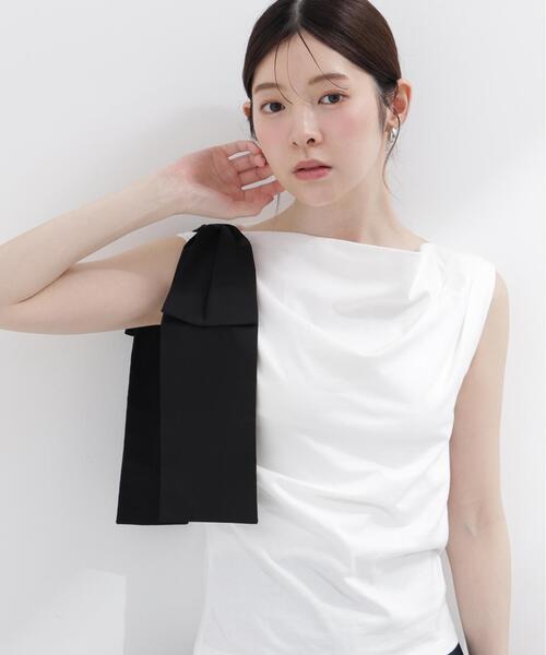 PROPORTION BODY DRESSING(プロポーションボディドレッシング)の「アシメリボンカットソー / 1216260601(Tシャツ/カットソー・レディース・ホワイト系その他/レッド/ネイビー・SMALL/MEDIUM)」の19枚目の写真