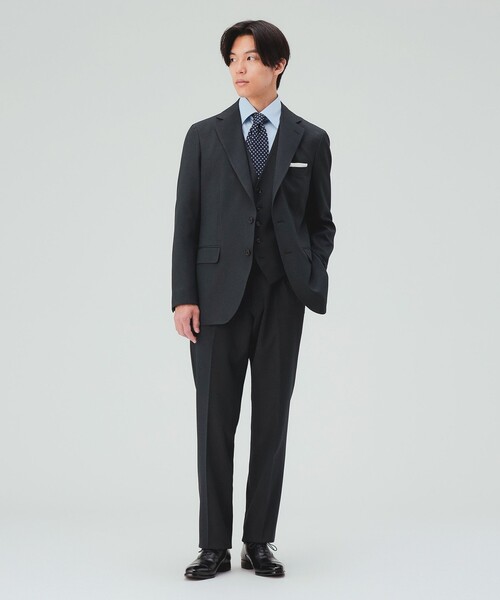 BEAMS HEART(ビームスハート)の「ピンヘッド トラベル スラックス(セットアップ対応・ストレッチ・ウォッシャブル)(スラックス・メンズ・ネイビー/チャコールグレー・X-LARGE/LARGE/MEDIUM/SMALL)」の3枚目の写真