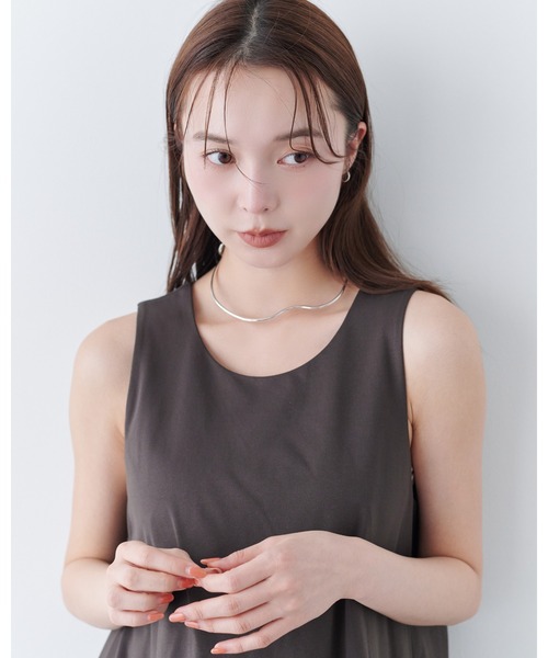 Olume (オリュム)の「【前後2WAY】アメスリカットワンピース(ワンピース・レディース・ホワイト/ブラック/ブラウン・FREE)」の20枚目の写真