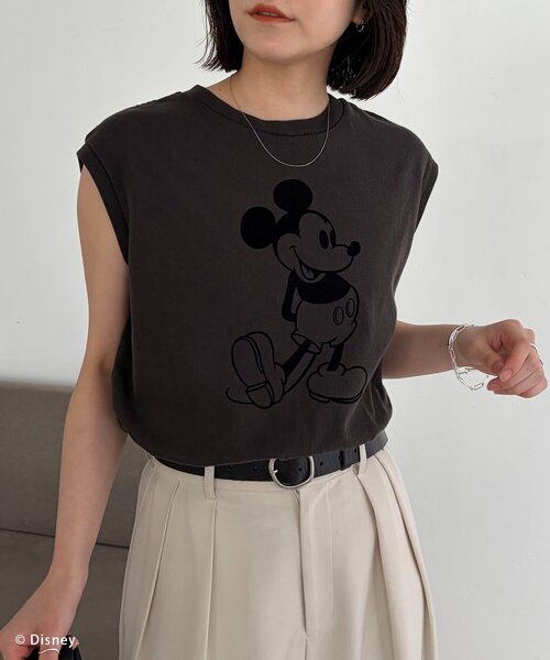 CAPRICIEUX LE'MAGE(カプリシューレマージュ)の「〈GOOD ROCK SPEED〉MickeyスリーブレスTシャツ(Tシャツ/カットソー・レディース・ブラック/ブラウン・FREE)」の3枚目の写真