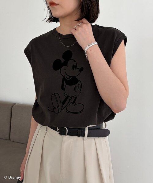 CAPRICIEUX LE'MAGE(カプリシューレマージュ)の「〈GOOD ROCK SPEED〉MickeyスリーブレスTシャツ(Tシャツ/カットソー・レディース・ブラック/ブラウン・FREE)」の6枚目の写真