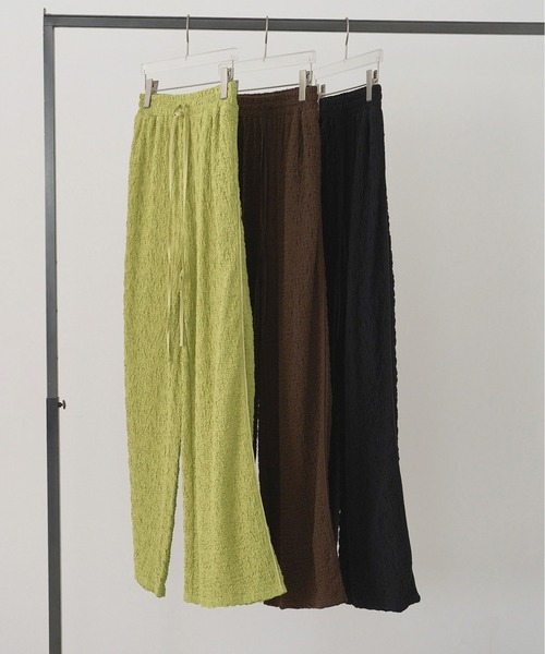 anuke（アンヌーク）の「anuke Shirring Easy Pants（その他パンツ・レディース・ダークブラウン/ブラック/ライトグリーン・36/38）」の15枚目の写真
