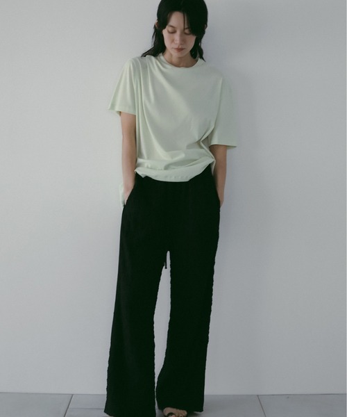 anuke（アンヌーク）の「anuke Shirring Easy Pants（その他パンツ・レディース・ダークブラウン/ブラック/ライトグリーン・36/38）」の7枚目の写真