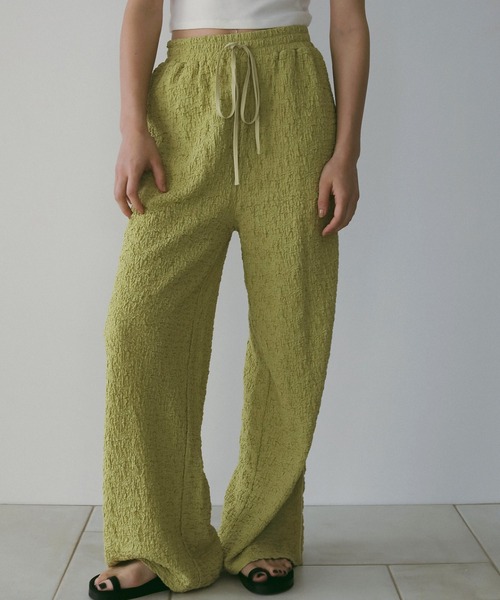 anuke（アンヌーク）の「anuke Shirring Easy Pants（その他パンツ・レディース・ダークブラウン/ブラック/ライトグリーン・36/38）」の11枚目の写真