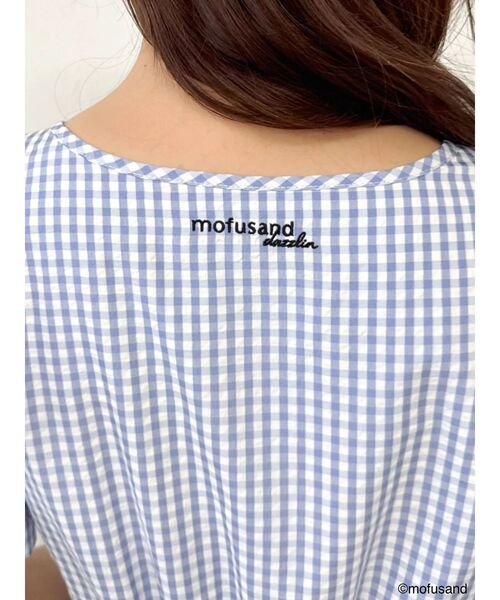 dazzlin(ダズリン)の「【mofusandコラボ】パフスリーブペプラムフレアワンピース(ワンピース・レディース・ブルー/オフホワイト/その他1/インディゴブルー・MEDIUM/SMALL)」の18枚目の写真