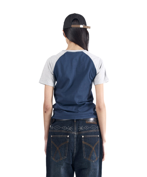 AAKAM(アーカム)の「Authentic Raglan Half Top (Navy)(Tシャツ/カットソー・レディース・その他・1/3/2)」の2枚目の写真