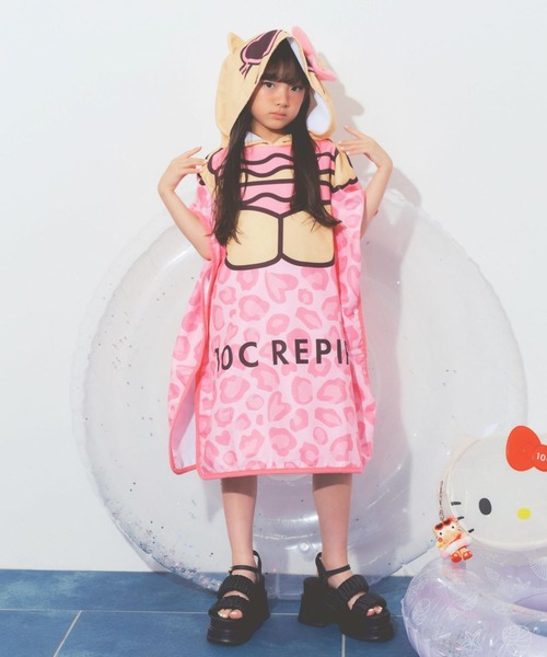 HELLO KITTY】【10C REPIPI】ポンチョタオル（タオル）｜10C REPIPI