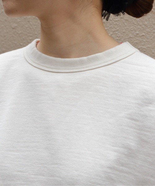 MEYAME（メヤメ）の「MEYAME/メヤメ　ライトソフトショートスウェット　LIGHT SOFT SHORT SWEAT　MEY-2506（スウェット・レディース・オフホワイト/チャコールグレー・FREE）」の14枚目の写真