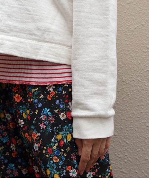 MEYAME（メヤメ）の「MEYAME/メヤメ　ライトソフトショートスウェット　LIGHT SOFT SHORT SWEAT　MEY-2506（スウェット・レディース・オフホワイト/チャコールグレー・FREE）」の15枚目の写真
