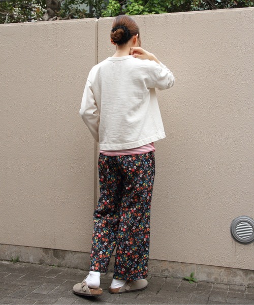 MEYAME（メヤメ）の「MEYAME/メヤメ　ライトソフトショートスウェット　LIGHT SOFT SHORT SWEAT　MEY-2506（スウェット・レディース・オフホワイト/チャコールグレー・FREE）」の22枚目の写真