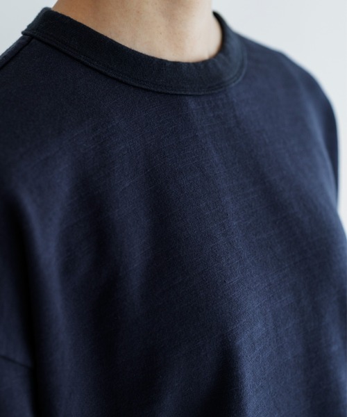 MEYAME（メヤメ）の「MEYAME/メヤメ　ライトソフトショートスウェット　LIGHT SOFT SHORT SWEAT　MEY-2506（スウェット・レディース・オフホワイト/チャコールグレー・FREE）」の4枚目の写真