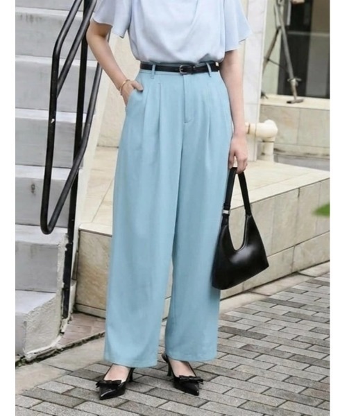fifth（フィフス）の「【narumiセレクト】リラクシータックワイドパンツ（その他パンツ・レディース・ブラック/ブルー系その他5・M/XS）」の2枚目の写真