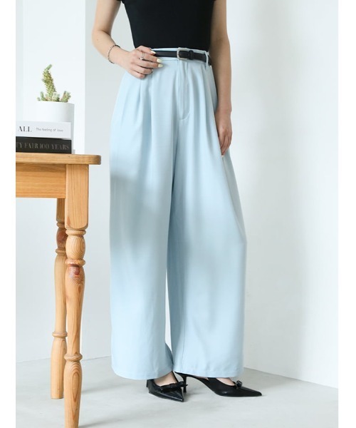 fifth（フィフス）の「【narumiセレクト】リラクシータックワイドパンツ（その他パンツ・レディース・ブラック/ブルー系その他5・M/XS）」の5枚目の写真