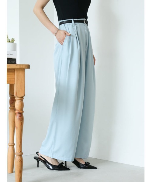 fifth（フィフス）の「【narumiセレクト】リラクシータックワイドパンツ（その他パンツ・レディース・ブラック/ブルー系その他5・M/XS）」の6枚目の写真