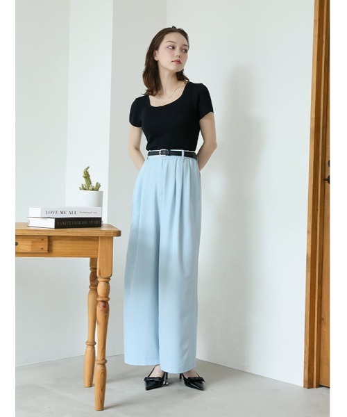 fifth（フィフス）の「【narumiセレクト】リラクシータックワイドパンツ（その他パンツ・レディース・ブラック/ブルー系その他5・M/XS）」の10枚目の写真