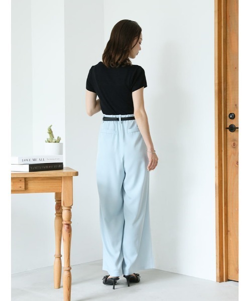 fifth（フィフス）の「【narumiセレクト】リラクシータックワイドパンツ（その他パンツ・レディース・ブラック/ブルー系その他5・M/XS）」の12枚目の写真