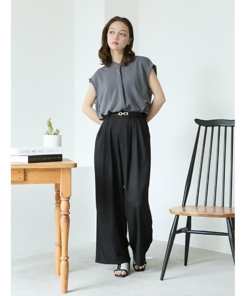 fifth（フィフス）の「【narumiセレクト】リラクシータックワイドパンツ（その他パンツ・レディース・ブラック/ブルー系その他5・M/XS）」の15枚目の写真