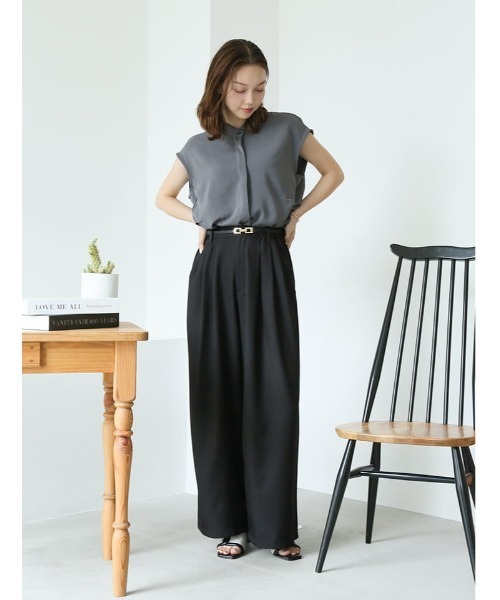 fifth（フィフス）の「【narumiセレクト】リラクシータックワイドパンツ（その他パンツ・レディース・ブラック/ブルー系その他5・M/XS）」の16枚目の写真