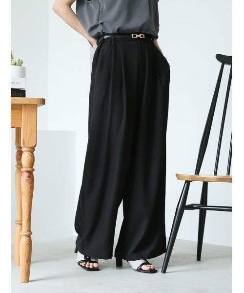 fifth（フィフス）の「【narumiセレクト】リラクシータックワイドパンツ（その他パンツ・レディース・ブラック/ブルー系その他5・M/XS）」の17枚目の写真