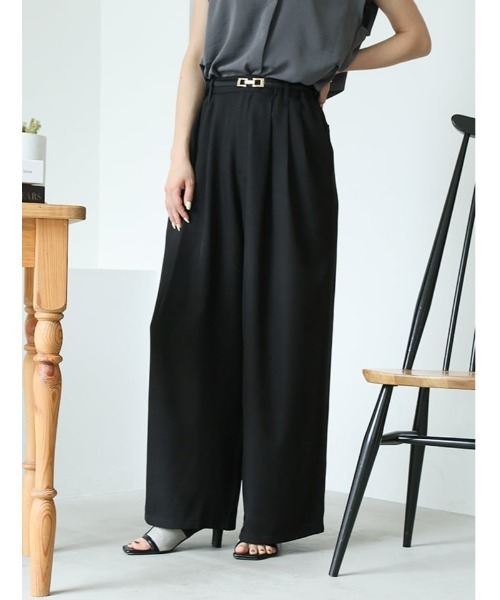 fifth（フィフス）の「【narumiセレクト】リラクシータックワイドパンツ（その他パンツ・レディース・ブラック/ブルー系その他5・M/XS）」の19枚目の写真