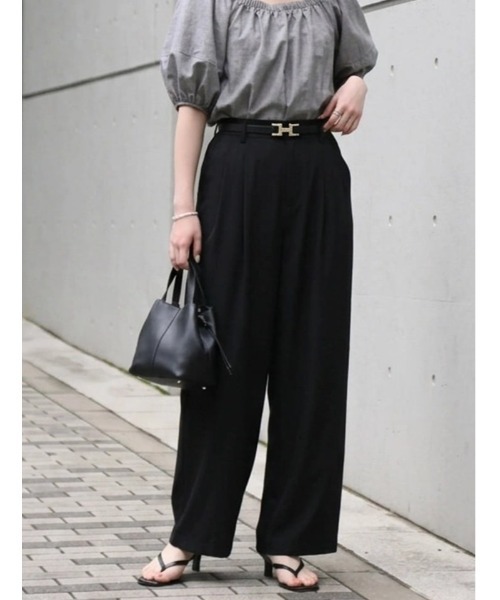 fifth（フィフス）の「【narumiセレクト】リラクシータックワイドパンツ（その他パンツ・レディース・ブラック/ブルー系その他5・M/XS）」の21枚目の写真
