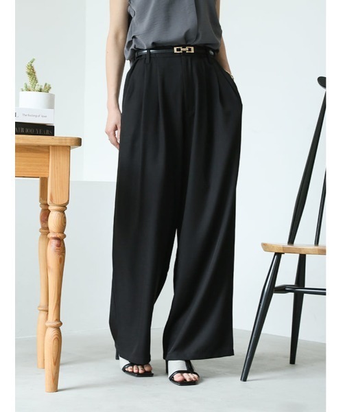 fifth（フィフス）の「【narumiセレクト】リラクシータックワイドパンツ（その他パンツ・レディース・ブラック/ブルー系その他5・M/XS）」の22枚目の写真