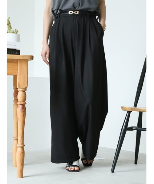 fifth（フィフス）の「【narumiセレクト】リラクシータックワイドパンツ（その他パンツ・レディース・ブラック/ブルー系その他5・M/XS）」の3枚目の写真