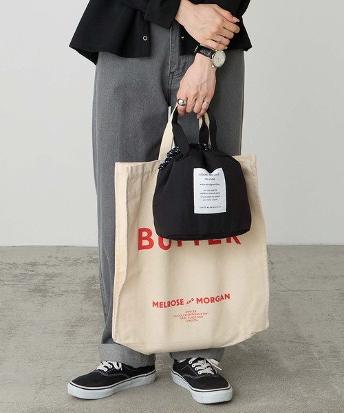 BONLECILL Marche(ボンルシールマルシェ)の「【BONLECILL Marche】《保冷/保温》アソート柄保冷巾着ランチバッグ(トートバッグ・レディース・ベージュ/ブラック/グリーン系その他/レッド系その他/ブルー系1・FREE)」の10枚目の写真