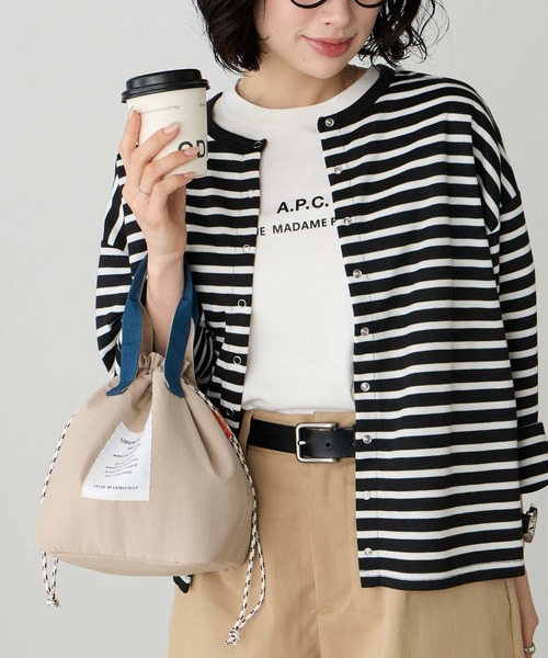 BONLECILL Marche(ボンルシールマルシェ)の「【BONLECILL Marche】《保冷/保温》アソート柄保冷巾着ランチバッグ(トートバッグ・レディース・ベージュ/ブラック/グリーン系その他/レッド系その他/ブルー系1・FREE)」の15枚目の写真
