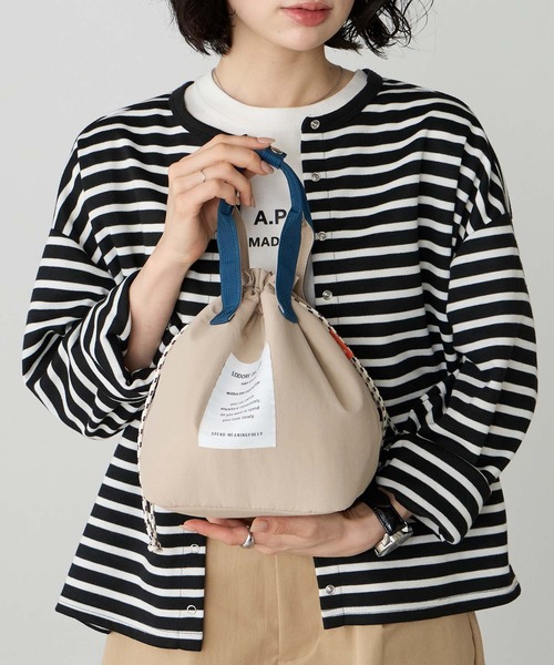 BONLECILL Marche(ボンルシールマルシェ)の「【BONLECILL Marche】《保冷/保温》アソート柄保冷巾着ランチバッグ(トートバッグ・レディース・ベージュ/ブラック/グリーン系その他/レッド系その他/ブルー系1・FREE)」の17枚目の写真