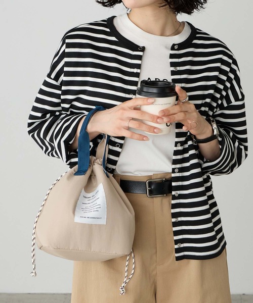 BONLECILL Marche(ボンルシールマルシェ)の「【BONLECILL Marche】《保冷/保温》アソート柄保冷巾着ランチバッグ(トートバッグ・レディース・ベージュ/ブラック/グリーン系その他/レッド系その他/ブルー系1・FREE)」の18枚目の写真