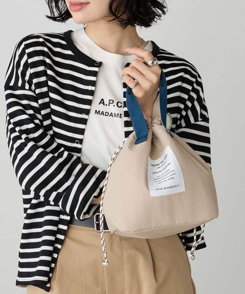 BONLECILL Marche(ボンルシールマルシェ)の「【BONLECILL Marche】《保冷/保温》アソート柄保冷巾着ランチバッグ(トートバッグ・レディース・ベージュ/ブラック/グリーン系その他/レッド系その他/ブルー系1・FREE)」の20枚目の写真