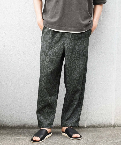 BAYFLOW(ベイフロー)の「リゾート柄リラックスパンツ(その他パンツ・メンズ・ネイビー/ベージュ/ブラック・MEDIUM/LARGE)」の2枚目の写真